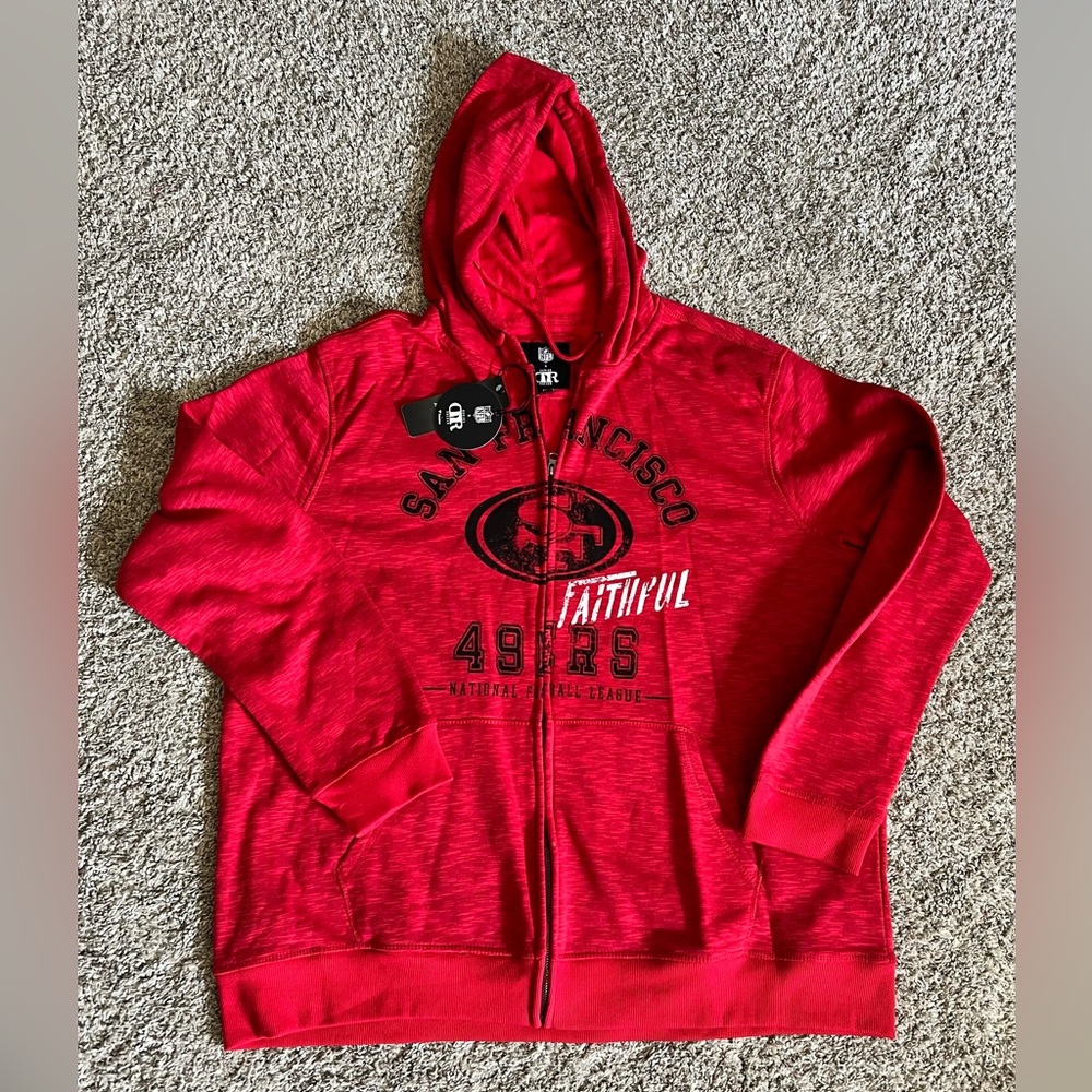 49ers XXL Darius Rucker Zip Hoddie